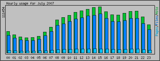 Hourly usage